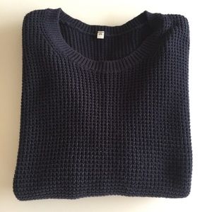 MUJI | Dark Blue Cotton Sweater
